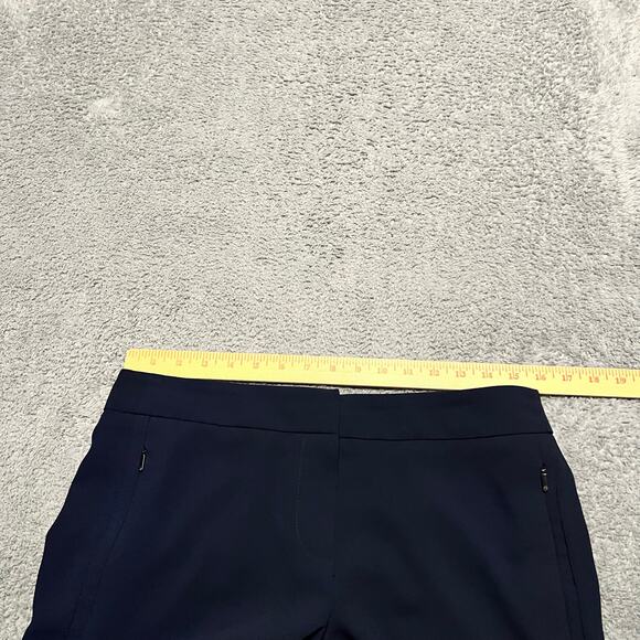 Trina Turk Dress Pants Womens 6 (32x33) Navy Blue  Straight Mid Rise - Picture 7 of 10